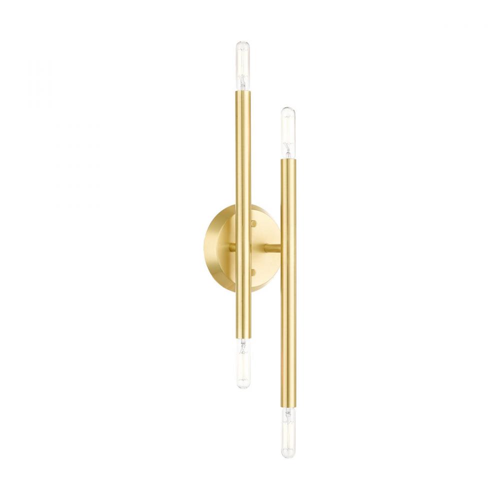 4 Lt Satin Brass ADA Wall Sconce