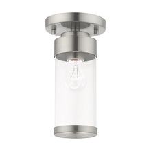 Livex Lighting 40480-91 - 1 Lt Brushed Nickel Ceiling Mount