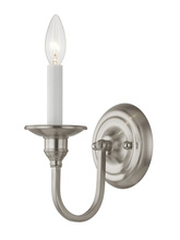 Livex Lighting 5141-91 - 1 Light Brushed Nickel Wall Sconce