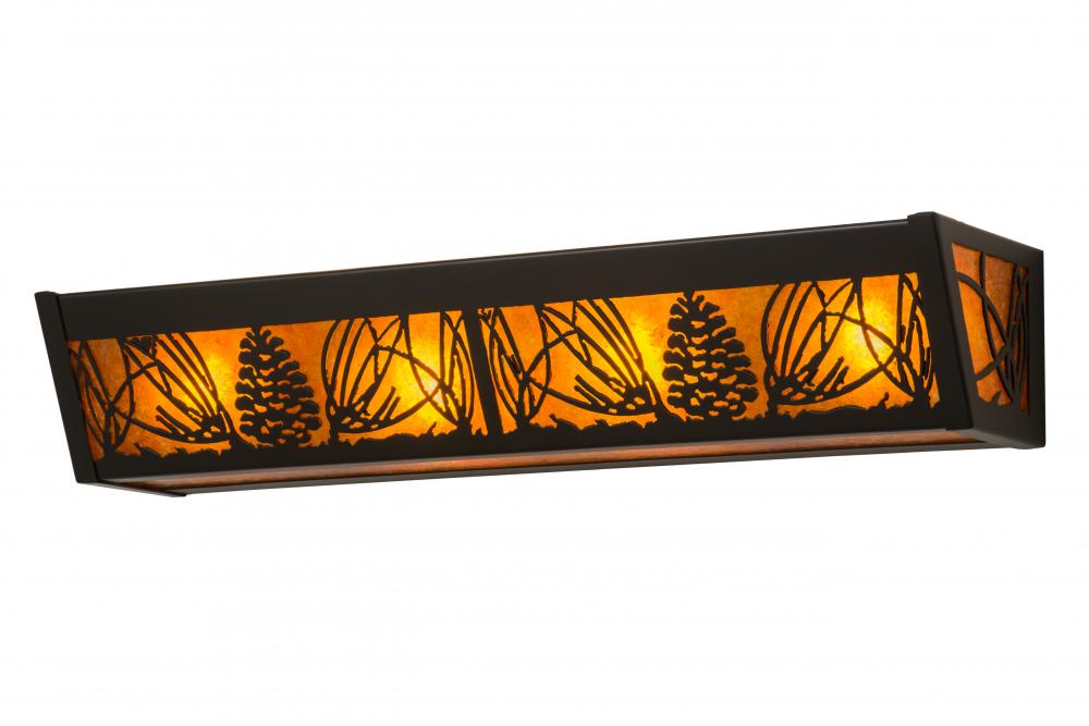 24"W Mountain Pine Vanity Light