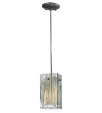 Meyda Blue 111349 - 5"Sq Metro Fusion Branches Quadrato Mini Pendant