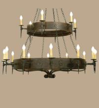 Meyda Blue 112829 - 72"W Warwick 18 LT Two Tier Chandelier