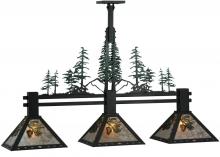 Meyda Blue 138248 - 45"L Winter Pine 3 LT Island Pendant