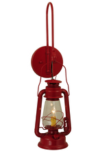 Meyda Blue 139699 - 7"W Miners Lantern Red Wall Sconce