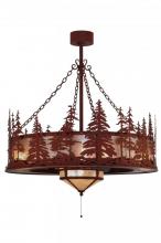 Meyda Blue 144121 - 44"W Tall Pines w/Fan Light Chandel-Air