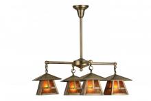 Meyda Blue 151753 - 30"W Stillwater "T" Mission 4 LT Chandelier