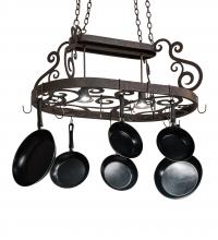 Meyda Blue 226654 - 38" Long Neo Pot Rack