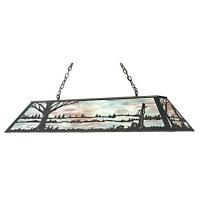 Meyda Blue 30639 - 48" Long Quiet Pond Oblong Pendant