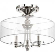 Progress P350029-104 - Marche' Collection Three-Light Semi-Flush Convertible