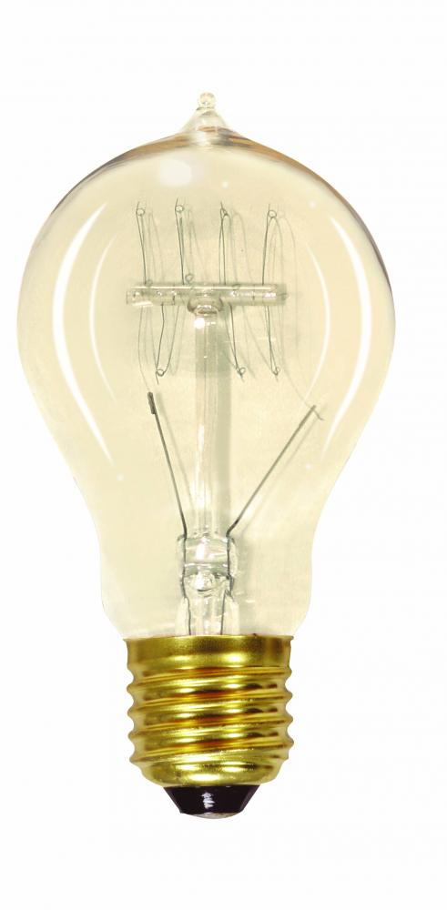 40 Watt A19 Incandescent; Clear; 3000 Average rated hours; 160 Lumens; Medium base; 120 Volt