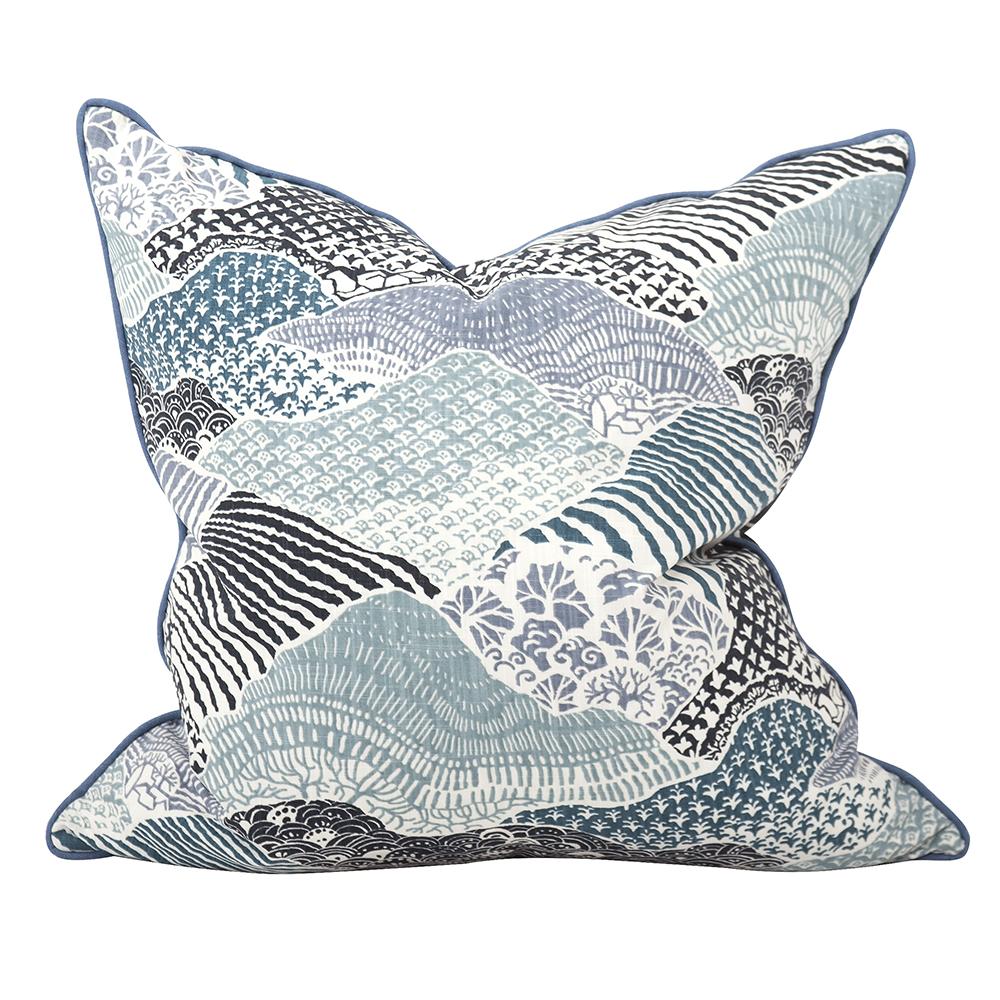 24" x 24" Pillow Windsor Park Ocean - Down Insert