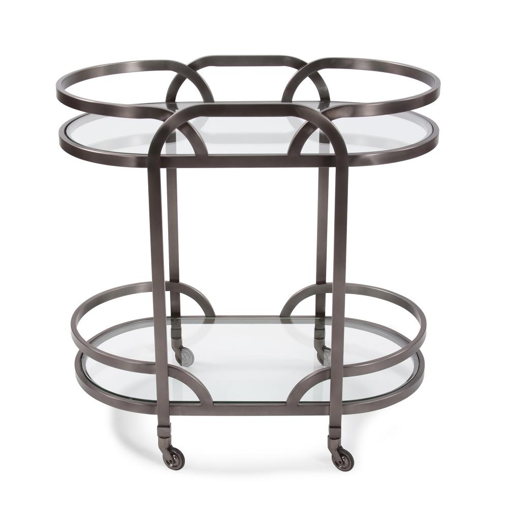 Black Nickel Stainless Steel Bar Cart