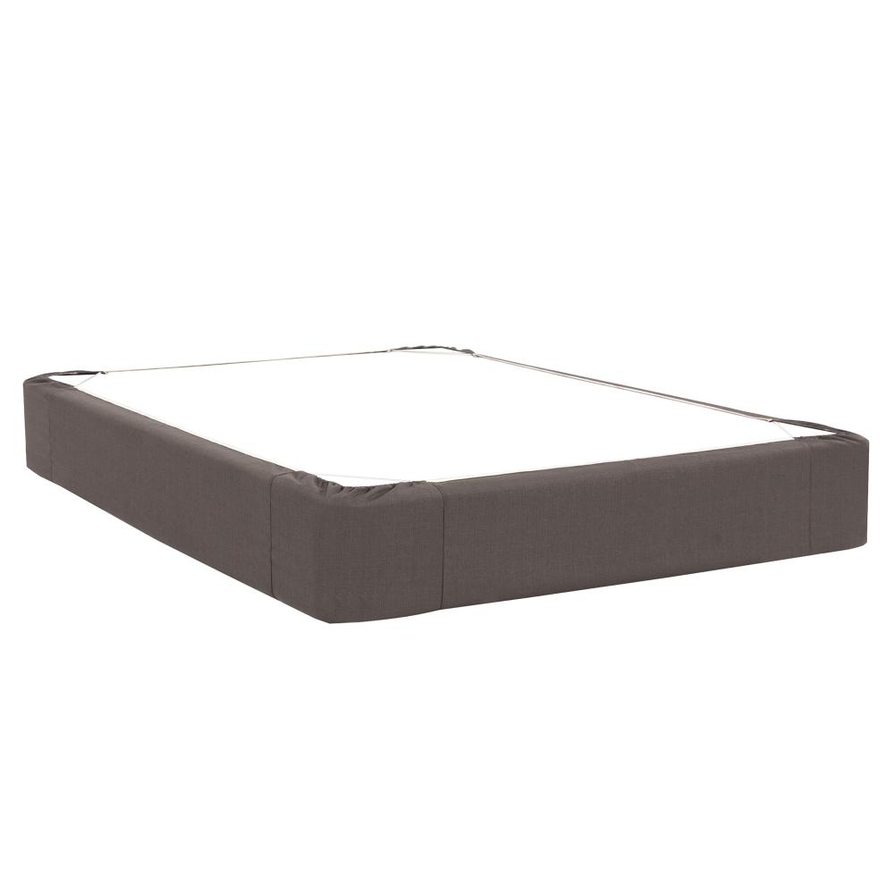 Queen Boxspring Cover Sterling Charcoal (Cover Only)