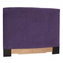 Howard Elliott K122-223 - Twin Slipcovered Headboard Bella Eggplant (Base and Cover Included)