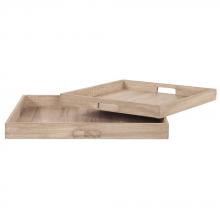 Howard Elliott 83040 - Square Wooden Trays - set of 2