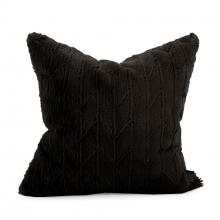 Howard Elliott 2-1090 - 20" x 20" Angora Ebony Pillow - Poly Insert