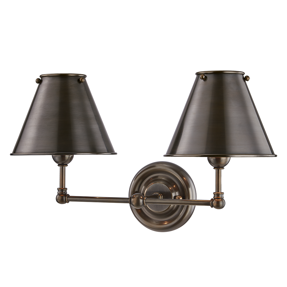 2 LIGHT WALL SCONCE