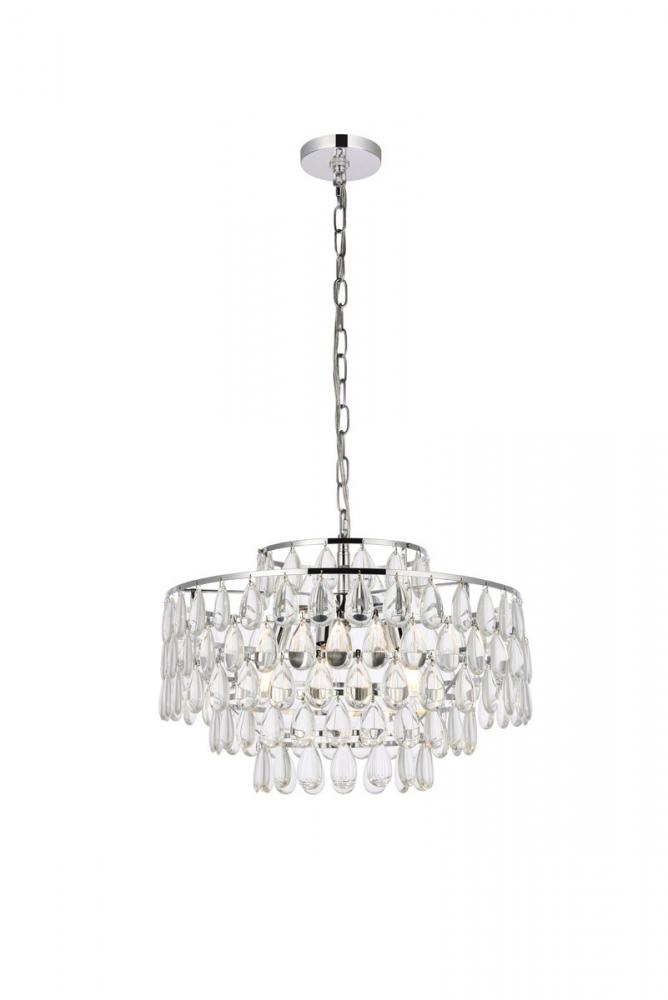 Mila 20 Inch Pendant in Chrome