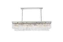 Elegant 1232D60PN/RC - Sydney 12 Light Polished Nickel Chandelier Clear Royal Cut Crystal