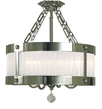 Framburg 2161 SB - 4-Light Satin Brass Astor Flush / Semi-Flush Mount