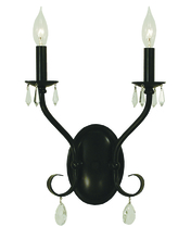 Framburg 2992 MBLACK - 2-Light Matte Black Liebestraum Sconce