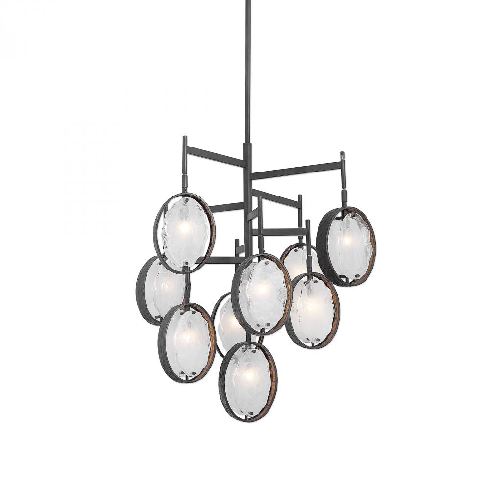 Maxin Dark Bronze 9 Light Chandelier