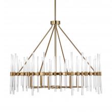 Uttermost 21389 - Uttermost Crystal Stick 8 Light Brass Chandelier