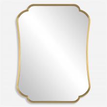 Uttermost 09904 - Athena Brushed Brass Mirror