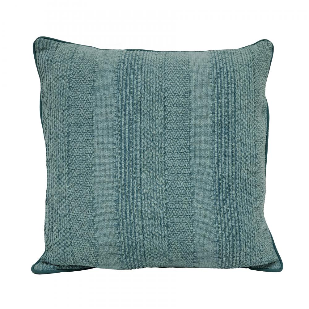 Saskia 22x22'' Pillow - Aqua